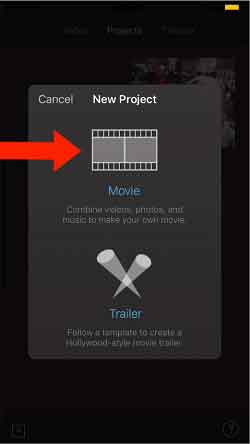 معروف ترین نرم افزار ساخت کلیپ حرفه ای برای ایفون : iMovie