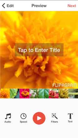 Flipagram برنامه کلیپ ساز برای ایفون