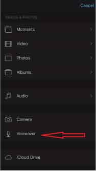 معروف ترین نرم افزار ساخت کلیپ حرفه ای برای ایفون : iMovie