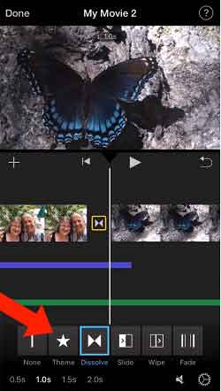 معروف ترین نرم افزار ساخت کلیپ حرفه ای برای ایفون : iMovie