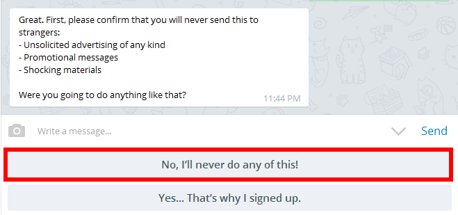رفع ریپورت تلگرام , خروج از ریپورت تلگرام