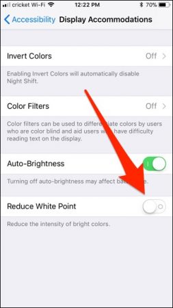 کم کردن نور صفحه آیفون,کم کردن روشنایی صفحه آیفون