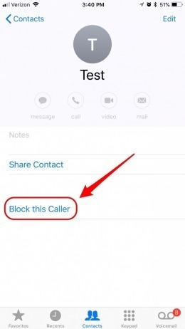 بلاک کردن شماره مزاحم در آیفون , مسدود کردن شماره در گوشی آیفون